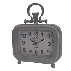 Table Clocks A & B Home Old Town Short Table Clock – Silver