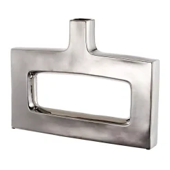 Vases A & B Home Keyhole Silver Vase