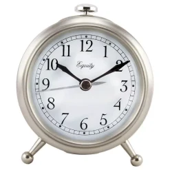 Table Clocks Equity By La Crosse Small 3 In. Metal Quartz Alarm Table Clock 9 Table Clocks Equity By La Crosse Small 3 In. Metal Quartz Alarm Table Clock -Globe Sales silver equity by la crosse table clocks 25655 76 1000