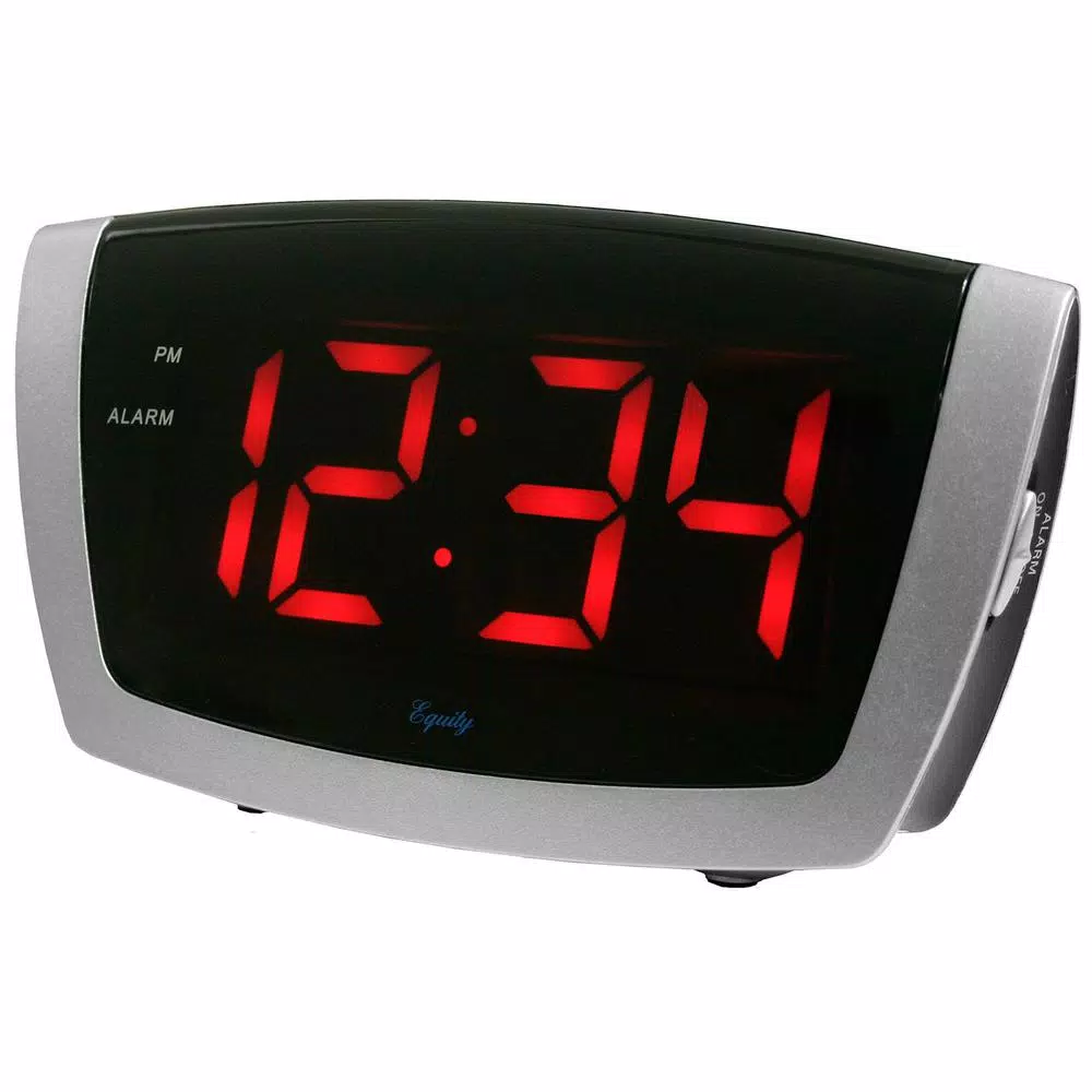 Table Clocks Equity By La Crosse 7.25 In. X 3.9 In. Red LED Alarm Clock With HI/LO Dimmer 4 Table Clocks Equity By La Crosse 7.25 In. X 3.9 In. Red LED Alarm Clock With HI/LO Dimmer - Image 2