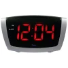 Table Clocks Equity By La Crosse 7.25 In. X 3.9 In. Red LED Alarm Clock With HI/LO Dimmer -Globe Sales silver equity by la crosse table clocks 75906 64 1000