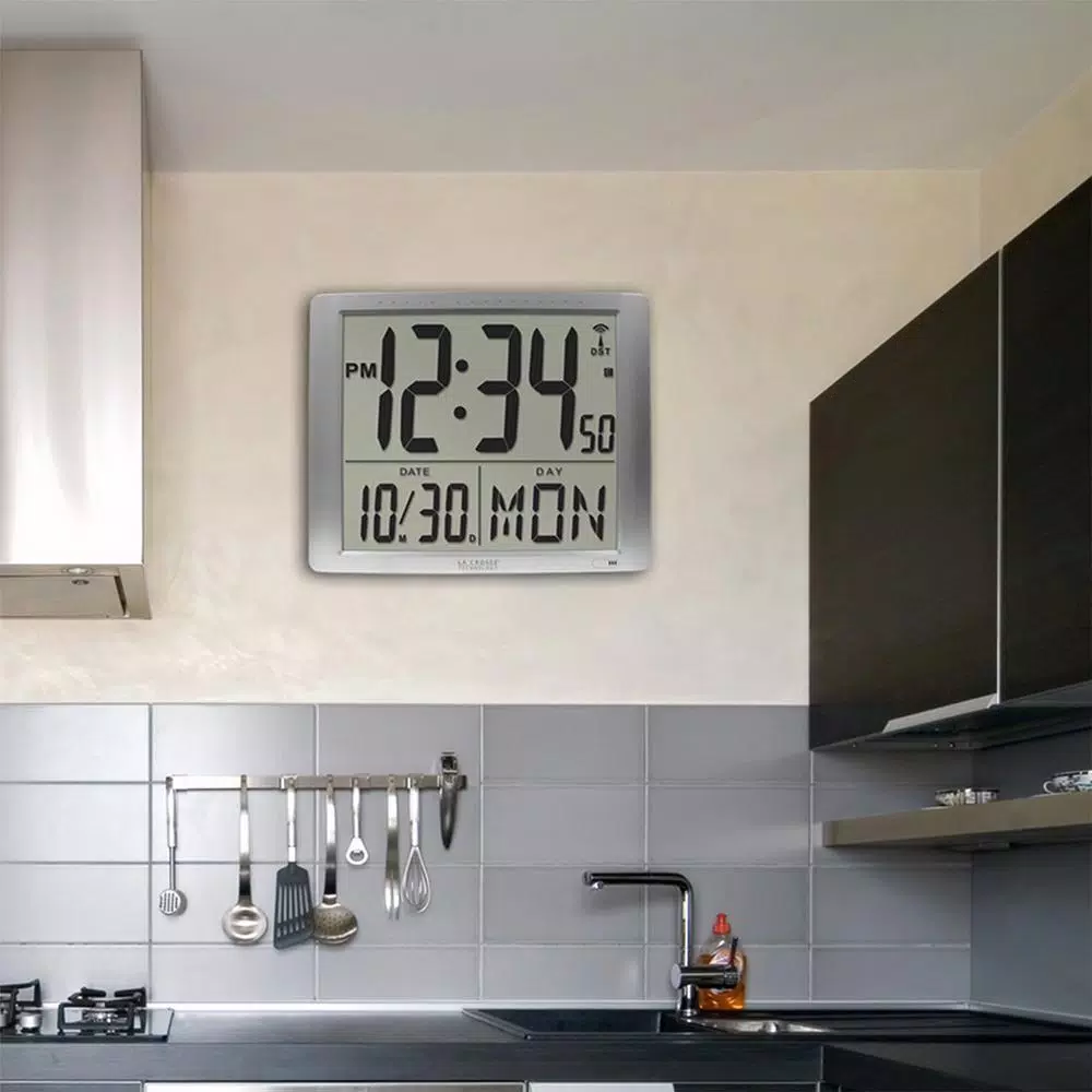 Wall Clocks La Crosse Technology 20 In. Extra Large Digital Atomic Wall Clock 6 Wall Clocks La Crosse Technology 20 In. Extra Large Digital Atomic Wall Clock - Image 4