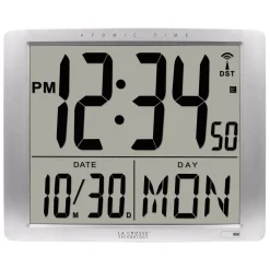 Wall Clocks La Crosse Technology 20 In. Extra Large Digital Atomic Wall Clock