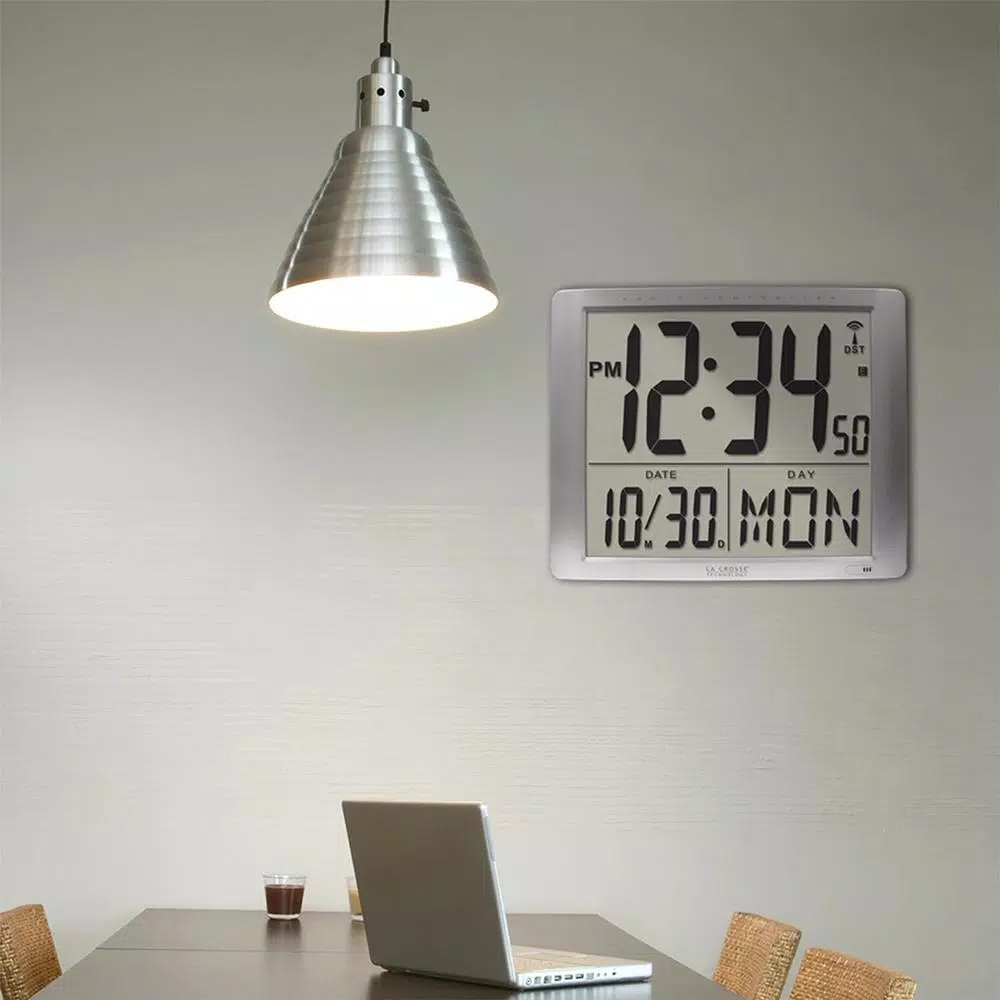 Wall Clocks La Crosse Technology 20 In. Extra Large Digital Atomic Wall Clock 7 Wall Clocks La Crosse Technology 20 In. Extra Large Digital Atomic Wall Clock - Image 5