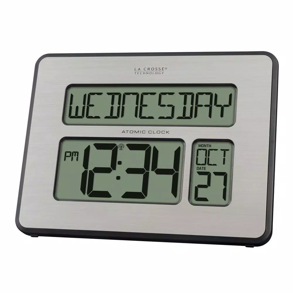 Wall Clocks La Crosse Technology Atomic Full Calendar Digital Clock With Extra Large Digits – Perfect Gift For The Elderly 5 Wall Clocks La Crosse Technology Atomic Full Calendar Digital Clock With Extra Large Digits – Perfect Gift For The Elderly - Image 3