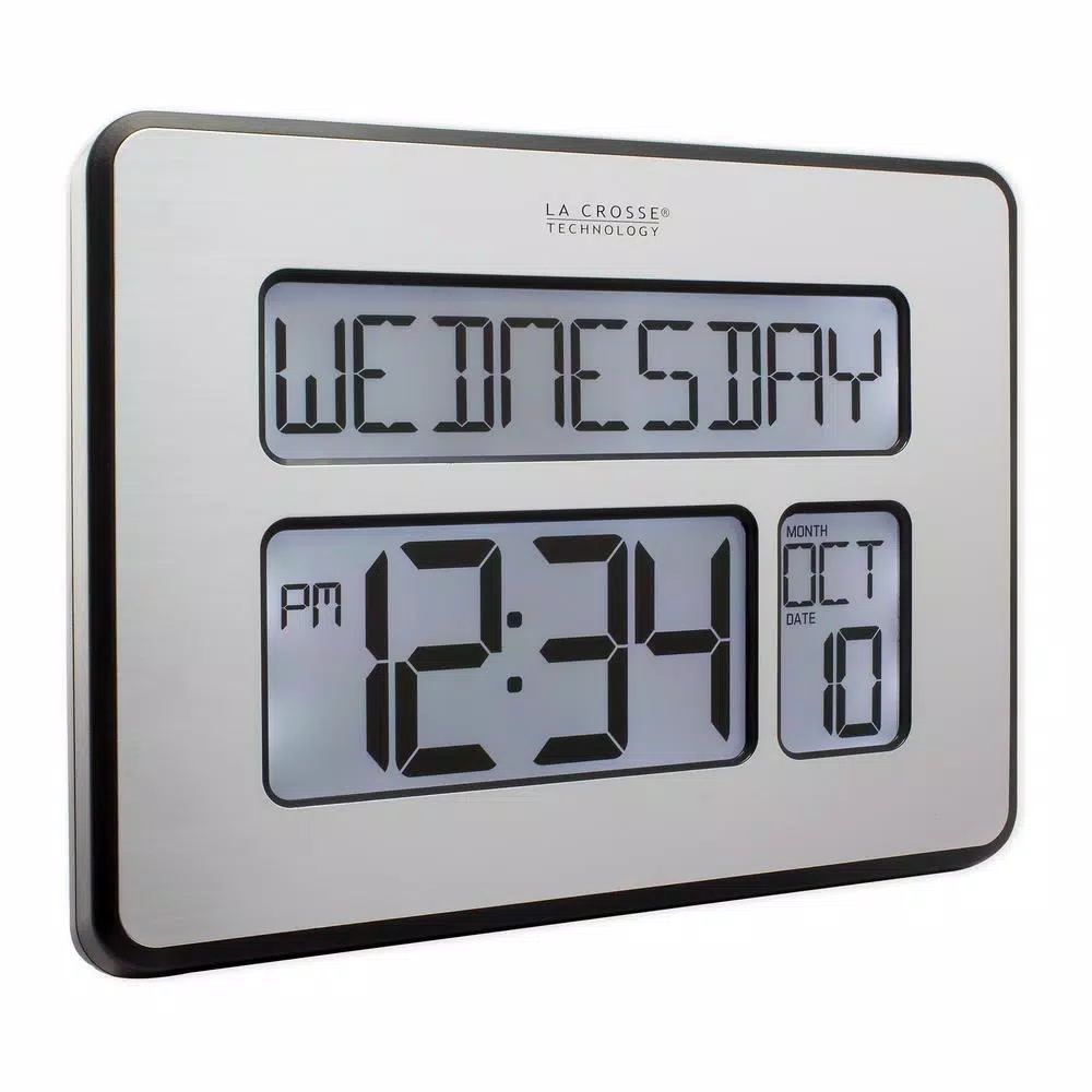 Wall Clocks La Crosse Technology Atomic Full Calendar Digital Clock With Extra Large Digits – Perfect Gift For The Elderly 9 Wall Clocks La Crosse Technology Atomic Full Calendar Digital Clock With Extra Large Digits – Perfect Gift For The Elderly - Image 7