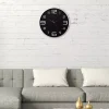 Wall Clocks Pinnacle Silver And Black Wall Clock -Globe Sales silver pinnacle wall clocks 1805 3774 64 1000