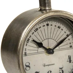 Table Clocks Zentique Rustic Mathematical Compass Shaped Stand Table Clock -Globe Sales silver zentique table clocks zen 50211 4f 1000