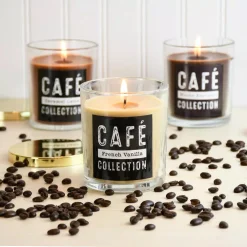 LUMABASE Coffee Cafe Collection Scented Candles In 10 Oz. Glass Jars (Set Of 3) 10 LUMABASE Coffee Cafe Collection Scented Candles In 10 Oz. Glass Jars (Set Of 3) -Globe Sales tan lumabase candles 28003 1f 1000
