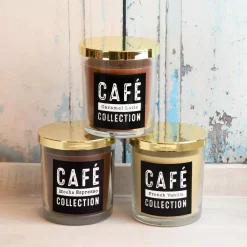LUMABASE Coffee Cafe Collection Scented Candles In 10 Oz. Glass Jars (Set Of 3) 9 LUMABASE Coffee Cafe Collection Scented Candles In 10 Oz. Glass Jars (Set Of 3) -Globe Sales tan lumabase candles 28003 4f 1000