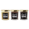 LUMABASE Coffee Cafe Collection Scented Candles In 10 Oz. Glass Jars (Set Of 3)