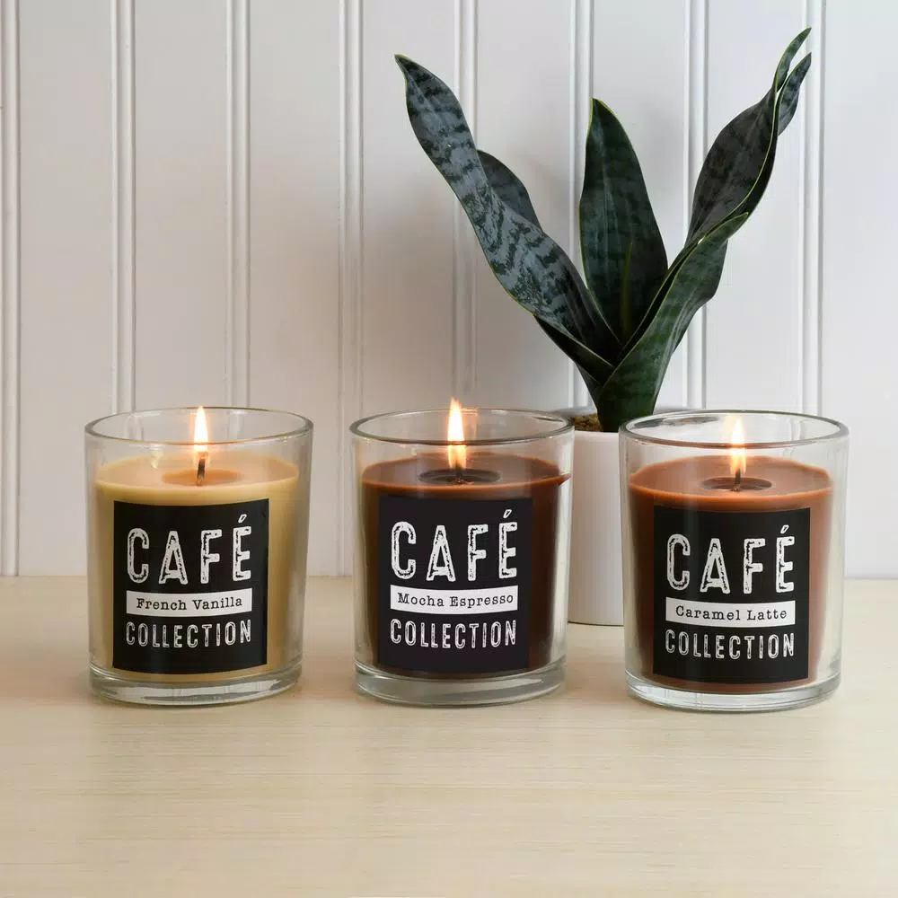 LUMABASE Coffee Cafe Collection Scented Candles In 10 Oz. Glass Jars (Set Of 3) 4 LUMABASE Coffee Cafe Collection Scented Candles In 10 Oz. Glass Jars (Set Of 3) - Image 2