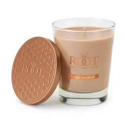 ROOT CANDLES Veriglass Ginger Patchouli Scented Filled Jar Candle -Globe Sales taupe root candles candles 887045 76 1000