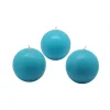 Zest Candle 2 In. Turquoise Ball Candles (12-Box) -Globe Sales turquoise zest candle candles cbz 042 64 1000