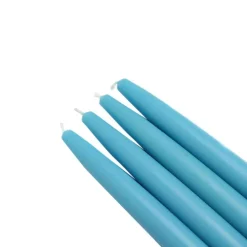 Zest Candle 6 In. Turquoise Taper Candles (Set Of 12) -Globe Sales turquoise zest candle candles cez 012 c3 1000