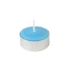 Zest Candle 1.5 In. Turquoise Citronella Tealight Candles (100-Box) -Globe Sales turquoise zest candle candles ctc 003 64 1000