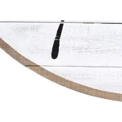 Wall Clocks 3R Studios White Distressed Wood Slat Wall Clock -Globe Sales white 3r studios wall clocks ec0126 1f 1000