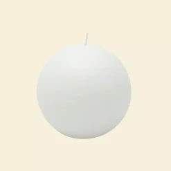 Zest Candle 4 In. White Citronella Ball Candles (Box Of 2)