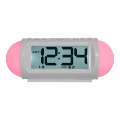 Table Clocks Equity By La Crosse Mood Light 7.25 In. LED Alarm Table Clock With Nature Sounds And MP3 Aux-Input -Globe Sales white equity by la crosse table clocks 31112 fa 1000