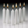 Light In The Dark 4 In. X 1/2 In. Thick White Taper Candles (Set Of 60) 1 Light In The Dark 4 In. X 1/2 In. Thick White Taper Candles (Set Of 60) -Globe Sales white light in the dark candles litd t1 2h 64 1000