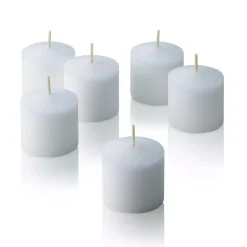 Candles Light In The Dark 10 Hour White Jasmine Scented Votive Candle (Set Of 72) -Globe Sales white light in the dark candles litd v1072 jasmin c3 1000