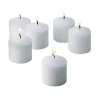 Candles Light In The Dark 10 Hour White Unscented Votive Candle (Set Of 36) -Globe Sales white light in the dark candles litd vw1036 64 1000