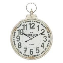 Wall Clocks LITTON LANE 32 In. X 24 In. London Inspired Antique Round Wall Clock