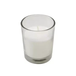 LUMABASE Candles (15 Hours) In Clear Glass Votives 12-Count -Globe Sales white lumabase candles 30748 c3 1000