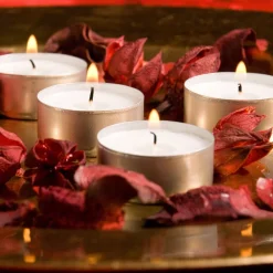 LUMABASE Tea Light Candles (100-Count) -Globe Sales white lumabase candles 312100 c3 1000