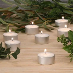 LUMABASE Extended Burn Tea Light Candles- 100-Count -Globe Sales white lumabase candles 313100 1f 1000