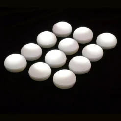 Flameless Candles LUMABASE 1.25 In. D X 0.875 In. H X 1.25 In. W White Floating Blimp Lights (12-Count)