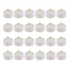 Flameless Candles LUMABASE Battery Operated LED Tea Lights In White (24-Count) -Globe Sales white lumabase flameless candles 84924 64 1000