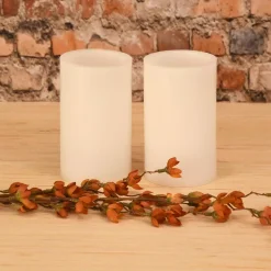 Flameless Candles LUMABASE 3 In. Multicolor Remote Control Candle (Set Of 2) -Globe Sales white lumabase flameless candles 92302 4f 1000