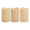 Flameless Candles LUMABASE 4.5 In. Pillar LED Candle (Set Of 3) -Globe Sales white lumabase flameless candles 92703 64 1000