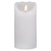 Flameless Candles Northlight 6 In. White Flameless Battery Operated Pillar Christmas Decor Candle