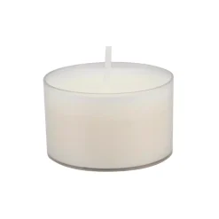 Stonebriar Collection Unscented Long Burning Clear Cup Tealight Candles (48-Pack) -Globe Sales white stonebriar collection candles dtlr 48 6 1f 1000