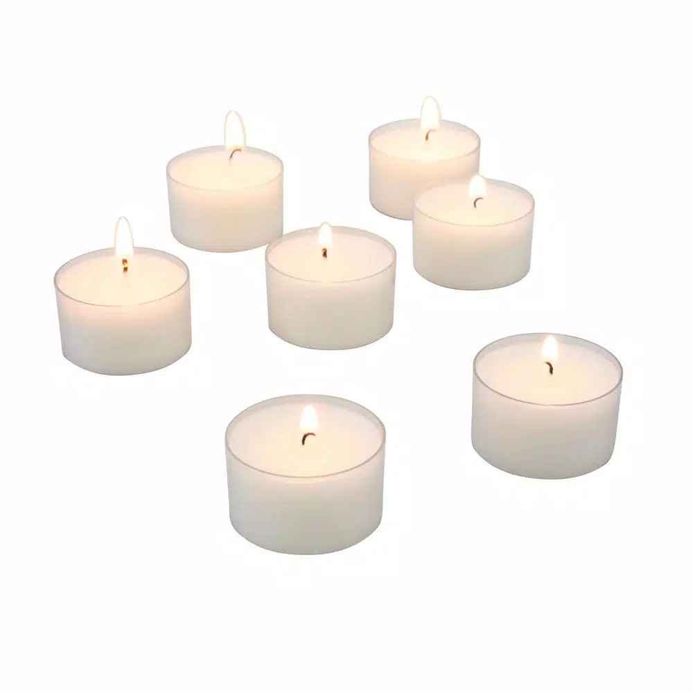 Stonebriar Collection Unscented Long Burning Clear Cup Tealight Candles (48-Pack) 7 Stonebriar Collection Unscented Long Burning Clear Cup Tealight Candles (48-Pack) - Image 5