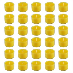 LUMABASE Extended Burn Citronella Tealights Candles (30-Count)