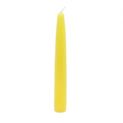 Zest Candle 6 In. Yellow Taper Candles (12-Set) -Globe Sales yellow zest candle candles cez 005 77 1000