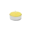 Zest Candle 1.5 In. Yellow Citronella Tealight Candles (100-Box) -Globe Sales yellow zest candle candles ctz 009 64 1000