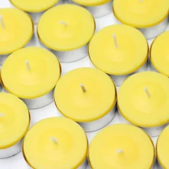 Zest Candle 1.5 In. Yellow Citronella Tealight Candles (100-Box) -Globe Sales yellow zest candle candles ctz 009 c3 1000