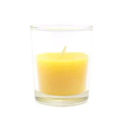 Zest Candle 2 In. Yellow Citronella Round Glass Votive Candles (12-Box)